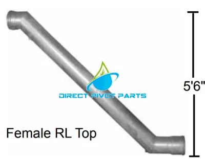 4"IPS Z Pipe Galvanized Female Ring Lock Top 
