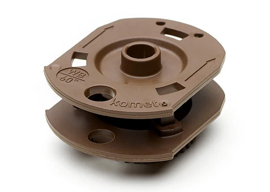 Deflector KPS Wide Bubbler 60" Flat (FL) 33 Medium Grooves Brown