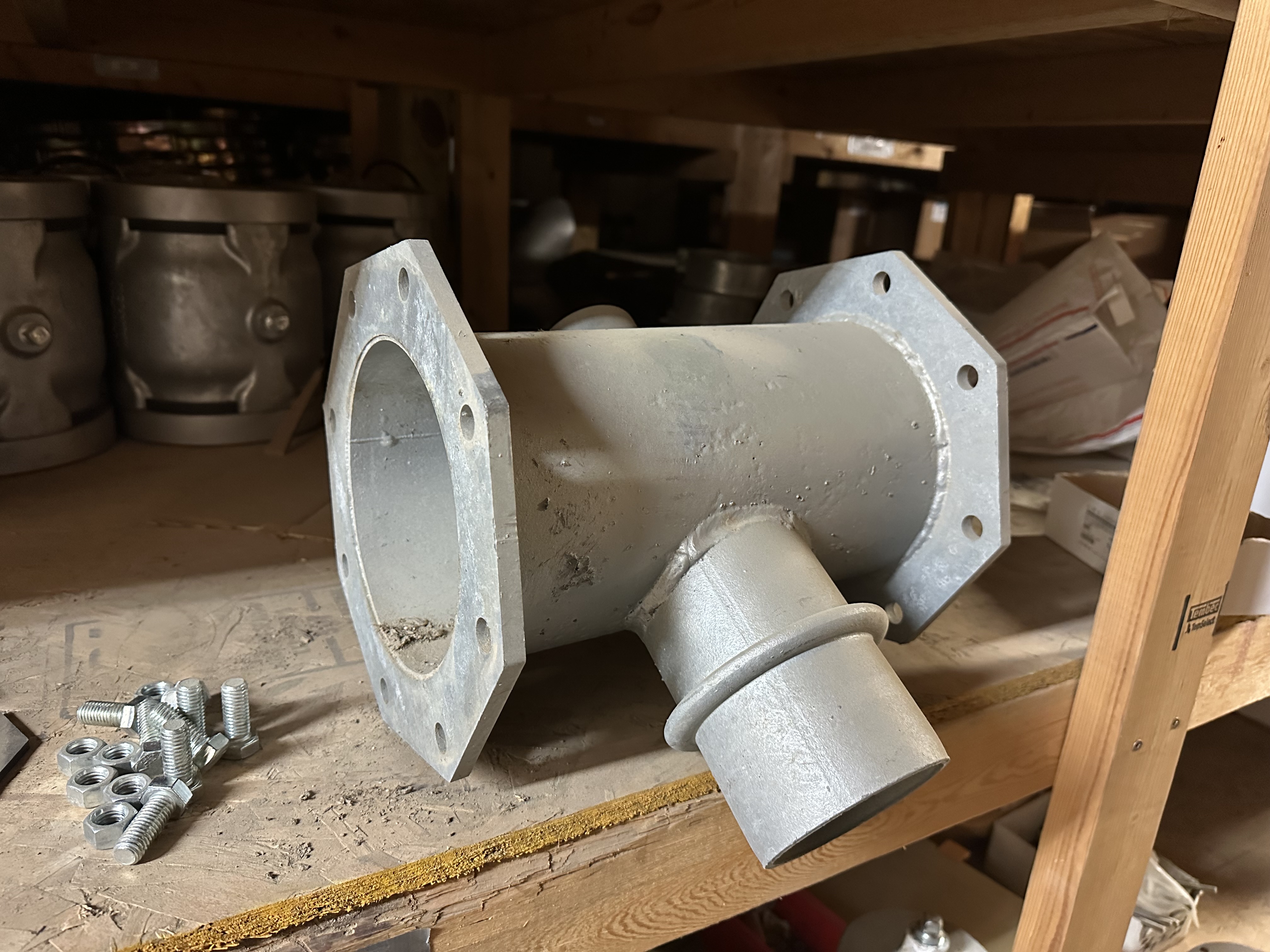 Valley Compatible 6 5/8” bolt on sand trap with flanged end