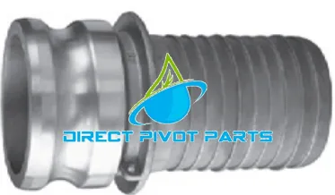 1/2" Aluminum Male Adapter X Hose Shank Camlock 